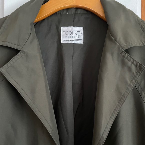 Green vintage 90s coat - Picture 2 of 5